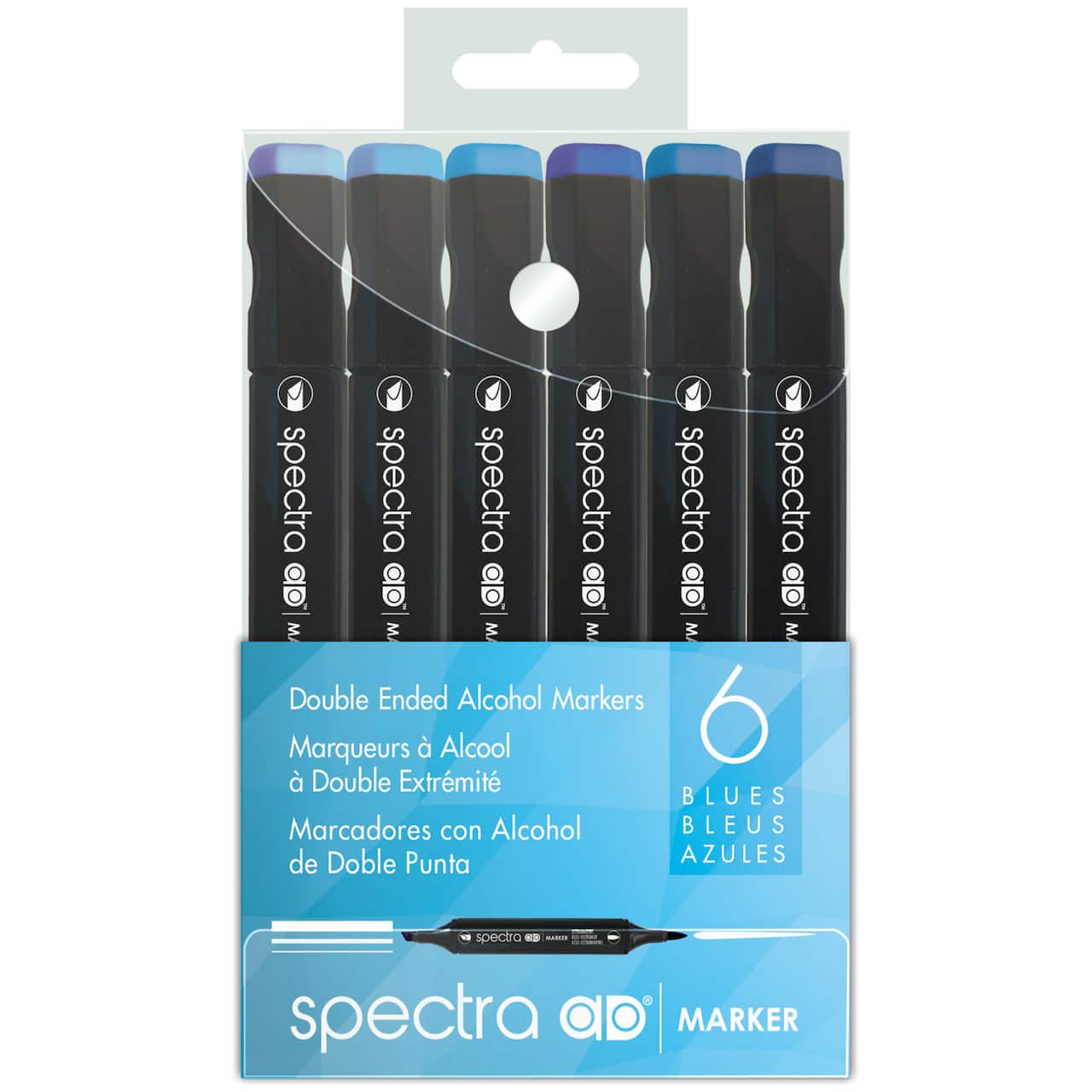 Chartpak&#xAE; Spectra Ad&#x2122; Blue Marker Set